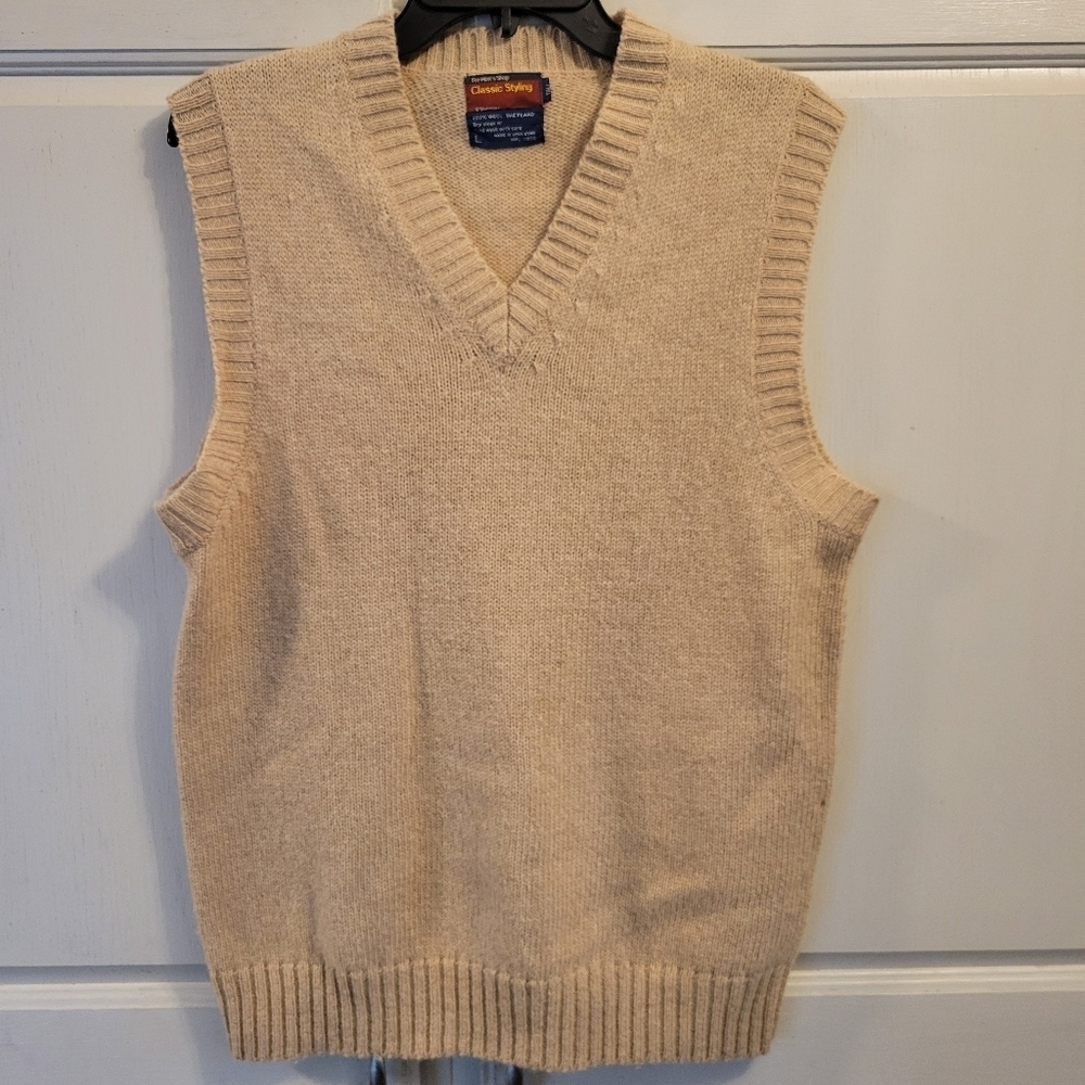 Vintage JCPenney Men's Shetland Wool Vest